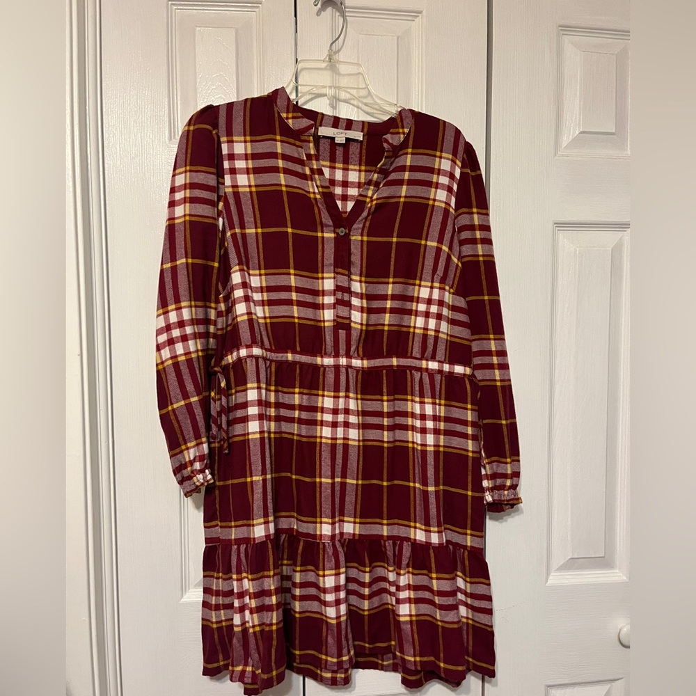 LOFT Medium Petite Flannel dress